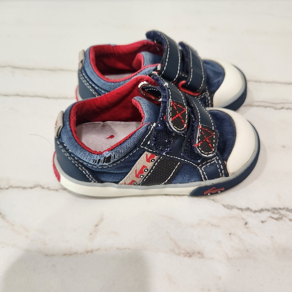 See Kai Run Blue and Red toddler Sneakers